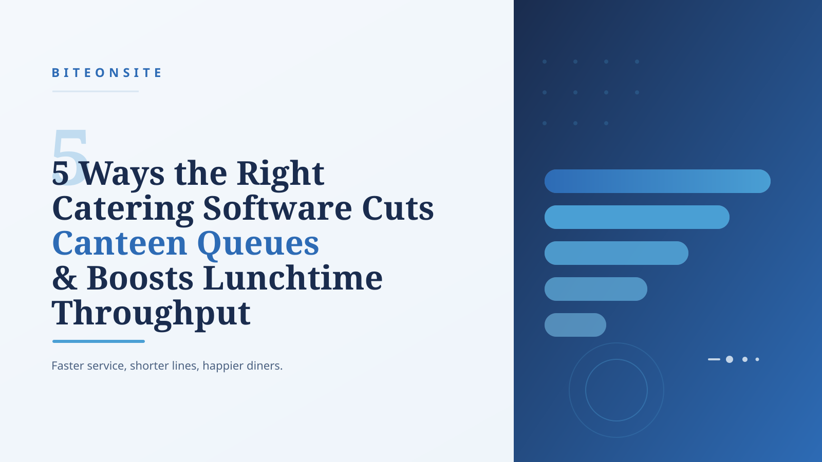 5 Ways the Right Catering Software Cuts Canteen Queues and Boosts Lunchtime Throughput