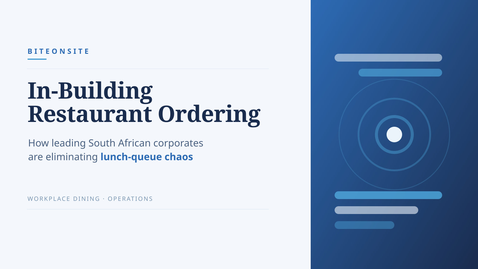 In-Building Restaurant Ordering: How Leading South African Corporates Are Eliminating Lunch-Queue Chaos