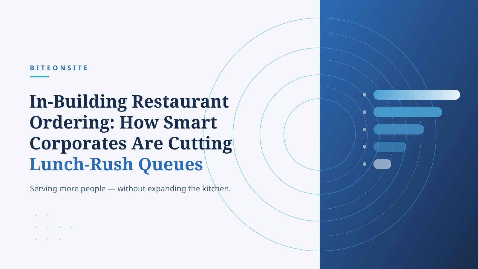 In-Building Restaurant Ordering: How Smart Corporates Are Eliminating Lunch-Rush Queues Without Expanding Their Kitchen